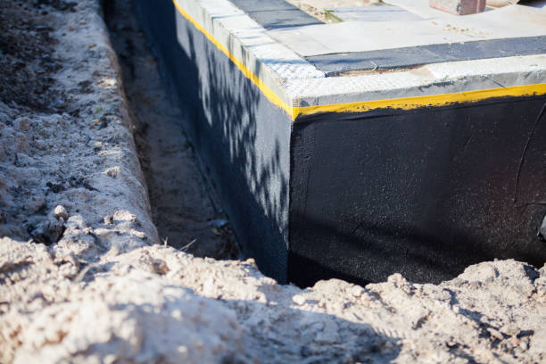 Residential Interior Drainage System installation at a Hustisford, WI home by SJ Waterproofing Pros